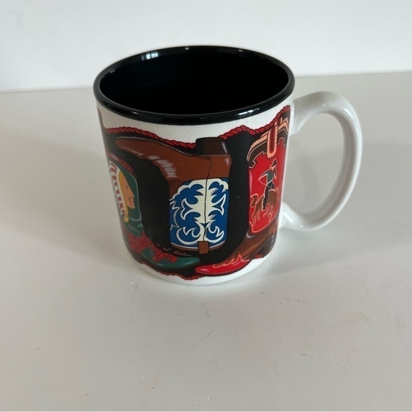 Vintage Cowboy Boots Western Mug - Picture 3 of 5